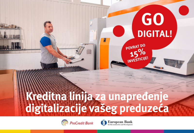 Digitalizacija malih i srednjih kompanija uz 15 % povrata na investiciju u ProCredit Bank
